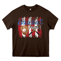 Chocolate Brown Baseball mom Heavy Core Tee - Bettercallsaul