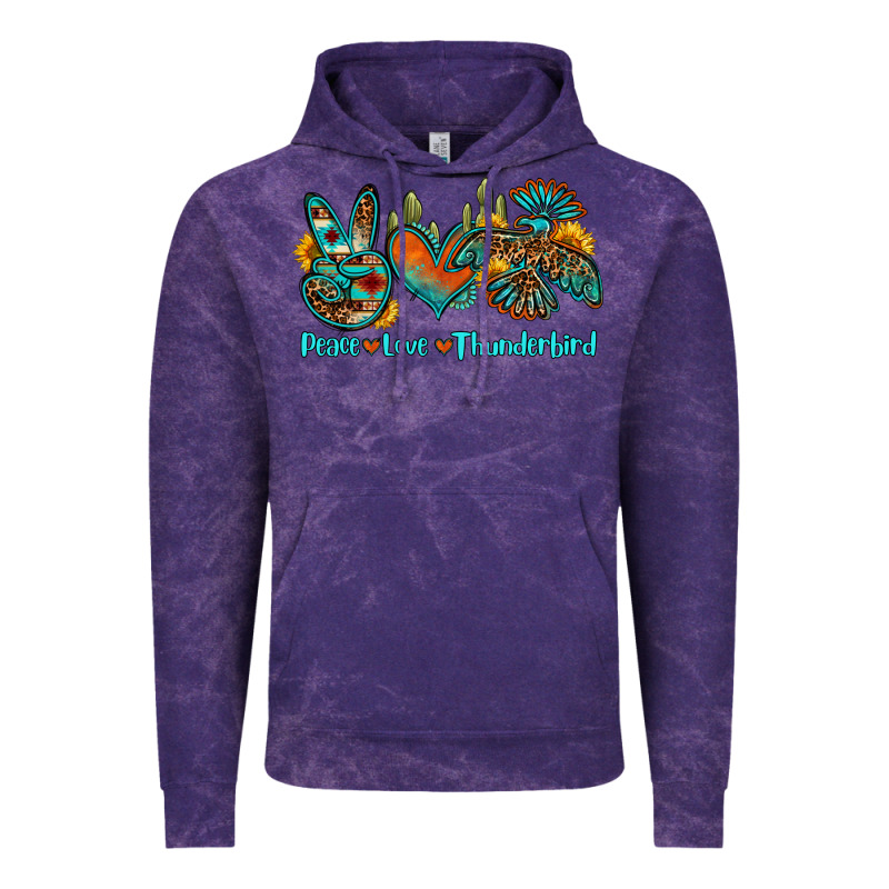 Peace Love Thunderbird Vintage Hoodie by OliviaCreatesArt | Teevron