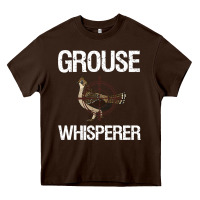 Chocolate Brown Ruffed Grouse Hunting Bird Spruce Grouse Heavy Core Tee - longCreatives