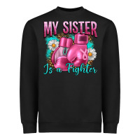 Black Breast Cancer My Sister Is A Fighter Heavyweight Sweatshirt - Artiststas