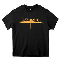 Black The Curse of Oak Island Comfortable Short Sleeve Heavy Core Tee - longCreatives