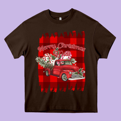 Merry Christmas Y'all Truck Heavy Core Tee Designed By Bettercallsaul