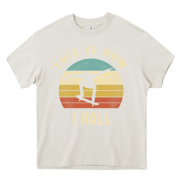 Cream Skater - This Is How I Roll Retro Skateboard Gift Heavy Core Tee - longCreatives