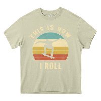 Mossy Skater - This Is How I Roll Retro Skateboard Gift Heavy Core Tee - longCreatives