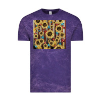 Cloud Purple America flag sunflower star tumbler Vintage Tee - HowdyJamesFarm
