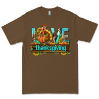 Cacao Love Thanksgiving with Turkey Premium Tee - texasbilliewilder