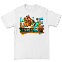 White Love Thanksgiving with Turkey Premium Tee - texasbilliewilder