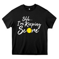 Black Scorekeeper Softball Team Scorebook Keeper Raglan Baseball Heavy Core Tee - longCreatives