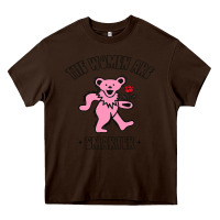 Chocolate Brown The Women Are Dancing Bear Smarter Heavy Core Tee - longCreatives