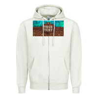 Oatmeal Heather preview custom name turquoise stone leopard bull skull license plate Zipper Hoodie - Artiststas