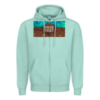 Seafoam preview custom name turquoise stone leopard bull skull license plate Zipper Hoodie - Artiststas