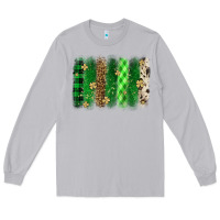 Moon Dust St. Patrick's Day brushstroke Long Sleeve Tee - OliviaCreatesArt