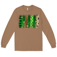 Toasted Coconut St. Patrick's Day brushstroke Long Sleeve Tee - OliviaCreatesArt