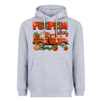 Heather Grey pumpkin farm truck Heavyweight Hoodie - AdoDesignShop