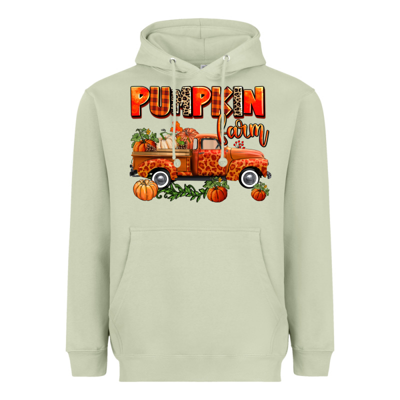 Pumpkin Farm Truck Heavyweight Hoodie by AdoDesignShop | Teevron