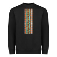 Black Fall Pattern Heavyweight Sweatshirt - Artiststas