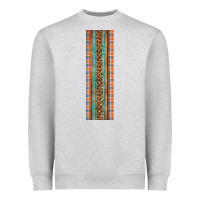 Heather Grey Fall Pattern Heavyweight Sweatshirt - Artiststas