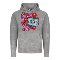 Cloud Rock valentines day casette olivia Vintage Hoodie - OliviaCreatesArt