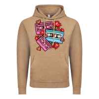 Vintage Coffee valentines day casette olivia Vintage Hoodie - OliviaCreatesArt