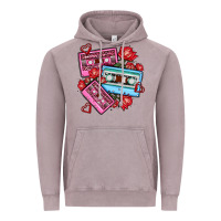Vintage Zinc valentines day casette olivia Vintage Hoodie - OliviaCreatesArt