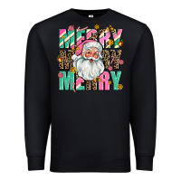Black merry merry merry Premium Sweatshirt - AdoDesignShop