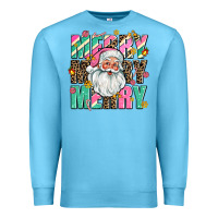 Ocean Blue merry merry merry Premium Sweatshirt - AdoDesignShop