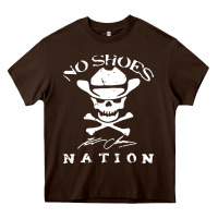 Chocolate Brown kenny chesney, no shoes nation vintage Heavy Core Tee - longCreatives
