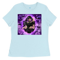 Baby Blue gothic girl night Ladies Tee - TumblerDesignByShophia