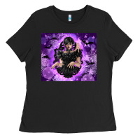 Black gothic girl night Ladies Tee - TumblerDesignByShophia