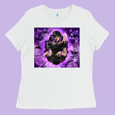 Gothic Girl Night Ladies Tee Designed By Tumblerdesignbyshophia