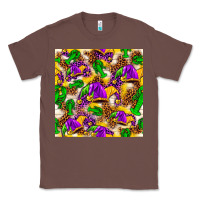 Chestnut Mardi Gras jester had and crawfish with leopard pa Classic Tee - HowdyJamesFarm