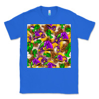 True Royal Mardi Gras jester had and crawfish with leopard pa Classic Tee - HowdyJamesFarm
