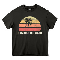Asphalt Pismo Beach CA Vintage 70s Retro Throwback Design Heavy Core Tee - longCreatives