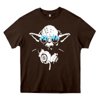 Chocolate Brown DJ Yoda Heavy Core Tee - longCreatives