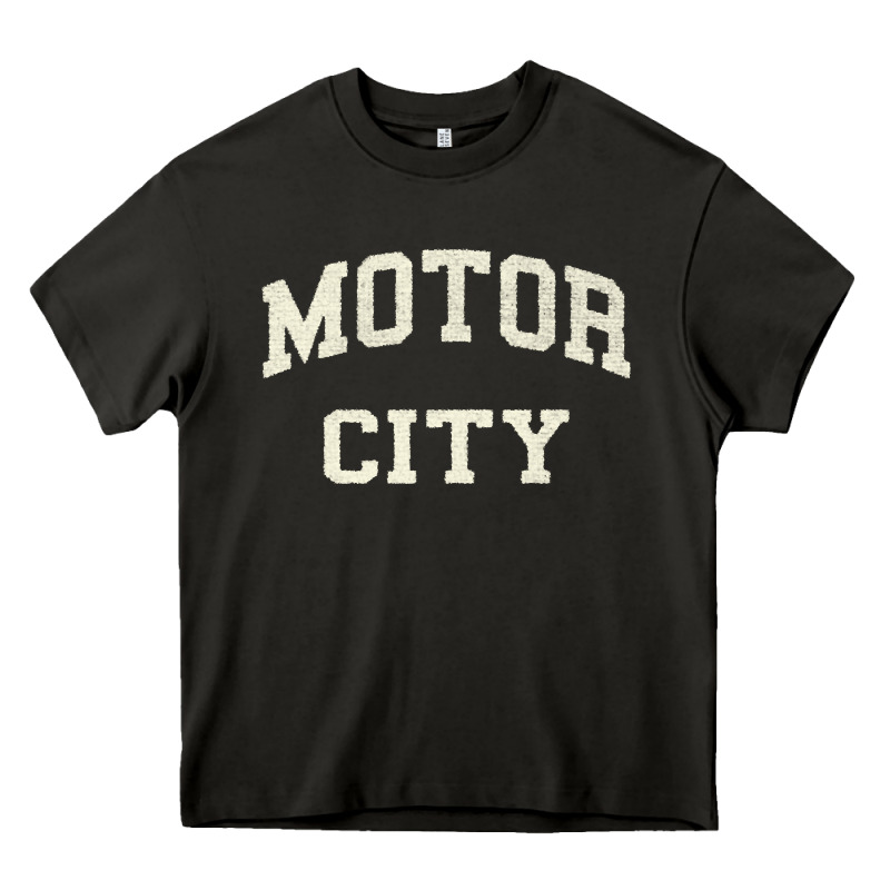 Classic Motor City Detroit Varsity Heavy Core Tee by longCreatives | Teevron