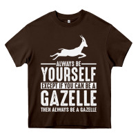 Chocolate Brown Gazelle Gift Lover Heavy Core Tee - longCreatives