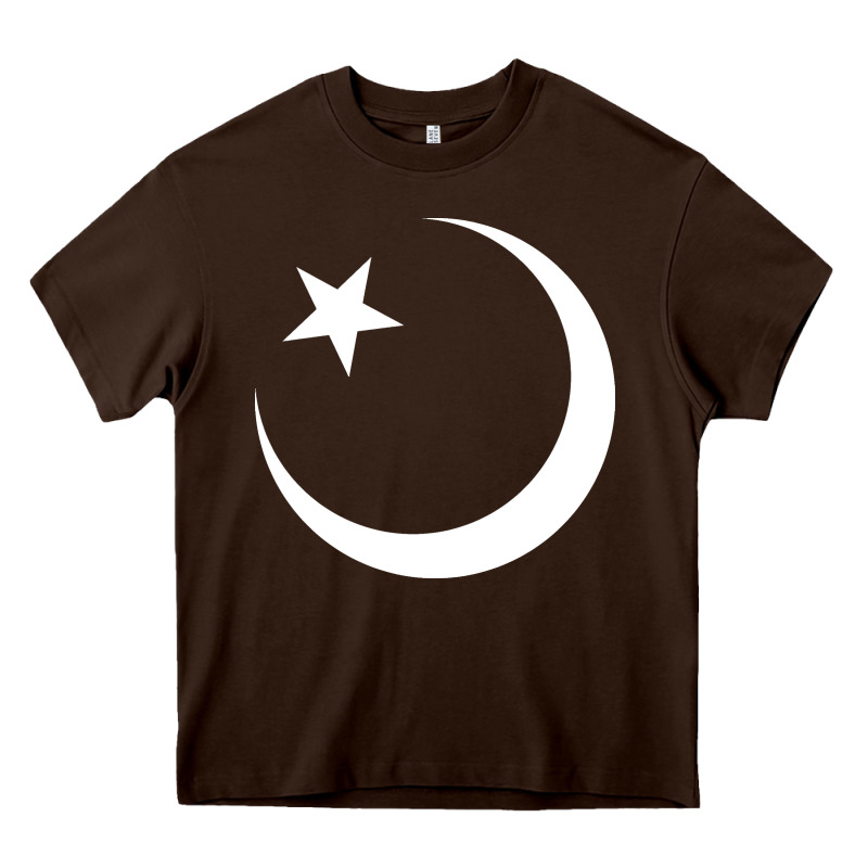 Islam Symbol Design White Heavy Core Tee by longCreatives | Teevron