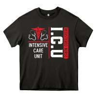 Asphalt ICU Registered Nurse Medical Intensive Care Unit Heavy Core Tee - longCreatives