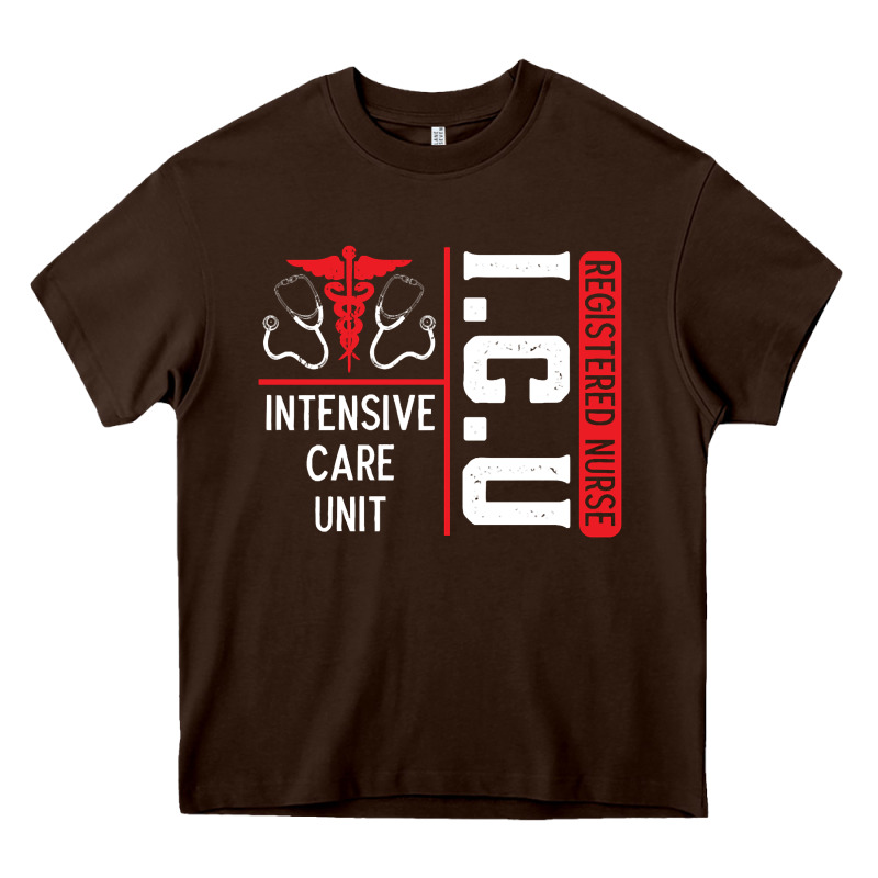Icu Registered Nurse Medical Intensive Care Unit Heavy Core Tee by longCreatives | Teevron