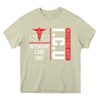 Mossy ICU Registered Nurse Medical Intensive Care Unit Heavy Core Tee - longCreatives