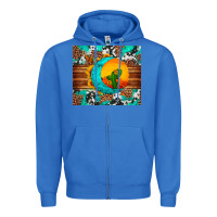 True Royal sunflower desert cactus turquoise crescent Zipper Hoodie - Artiststas