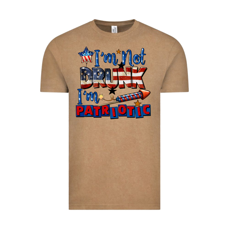 I'm Not Drunk I'm Patriotic 4th Of July Vintage Tee by CowGirlArtShop | Teevron