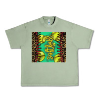 Oil Green Softball leopard tumbler Urban Heavy Tee - HowdyJamesFarm