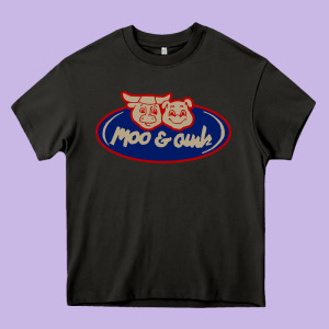 Moo And Oink Chicago Heavy Core Tee Designed By Longcreatives
