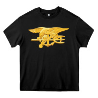 Black Navy Seals badge Heavy Core Tee - longCreatives