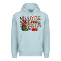 Blue Mist Little Miss Cotton Tail Premium Hoodie - CowhideDigitalArt