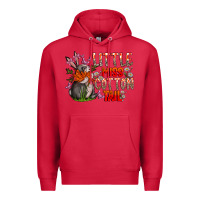 Cardinal Little Miss Cotton Tail Premium Hoodie - CowhideDigitalArt