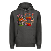 Charcoal Heather Little Miss Cotton Tail Premium Hoodie - CowhideDigitalArt