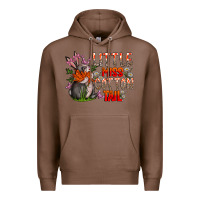 Chestnut Little Miss Cotton Tail Premium Hoodie - CowhideDigitalArt