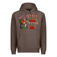 Coffee Little Miss Cotton Tail Premium Hoodie - CowhideDigitalArt